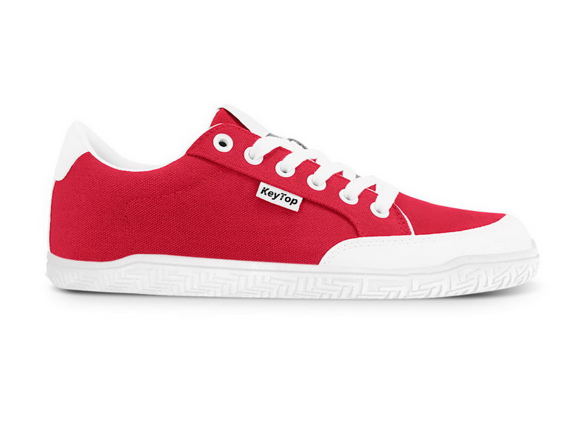 Produttore di Sneakers Minimaliste Rosse e Bianche Ultraleggere